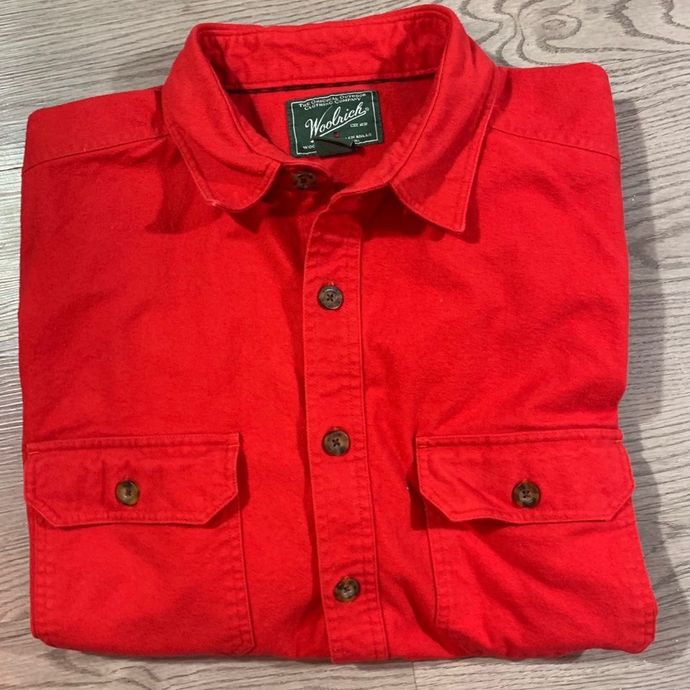 🔥🔥🔥Woolrich Heavy Long Sleeve - Red